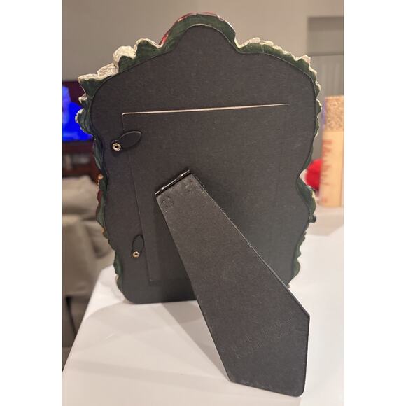 1998 VTG BOYDS BEAR'S CARVERS CHOICE SANTA PHOTO/PICTURE STANDING FRAME 370300 - Picture 2 of 3